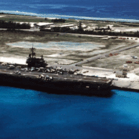 A view of Diego Garcia, the largest island in the Chagos group, which the US has been using as its Indian Ocean naval base since the 1970s. Photo: Wikimedia Commons